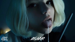 敏感 ASMR - 乳白色湿舔 |耳朵吃 + 脚 |索利 ASMR