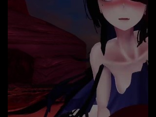 VR Goth GF 用她的阴户狠狠地操你，直到你在里面射精