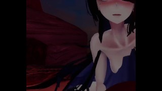 VR Goth GF 用她的阴户狠狠地操你，直到你在里面射精