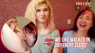 Ersties - Cute roodharige geeft Blonde babe lesbische pleziertjes