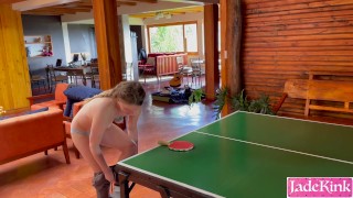 Playing Naked Strip Pong With Stepsister Jade Kink, I Couldn't Control So Fucked Her