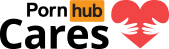 Pornhub cares徽标