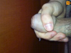 Nice juicy cumshot by tight foreskin dick (HumbleFreak) gif