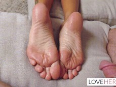 Gia DiMarcos sexy soles coverd in cum gif