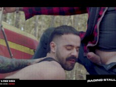 Teddy Torres sucks trucker Ryan, getting fucked by Markus Kage 0530 7 gif