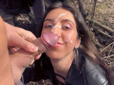 A beautiful facial on Katty West's head outdoors! This girl is so beautiful gif